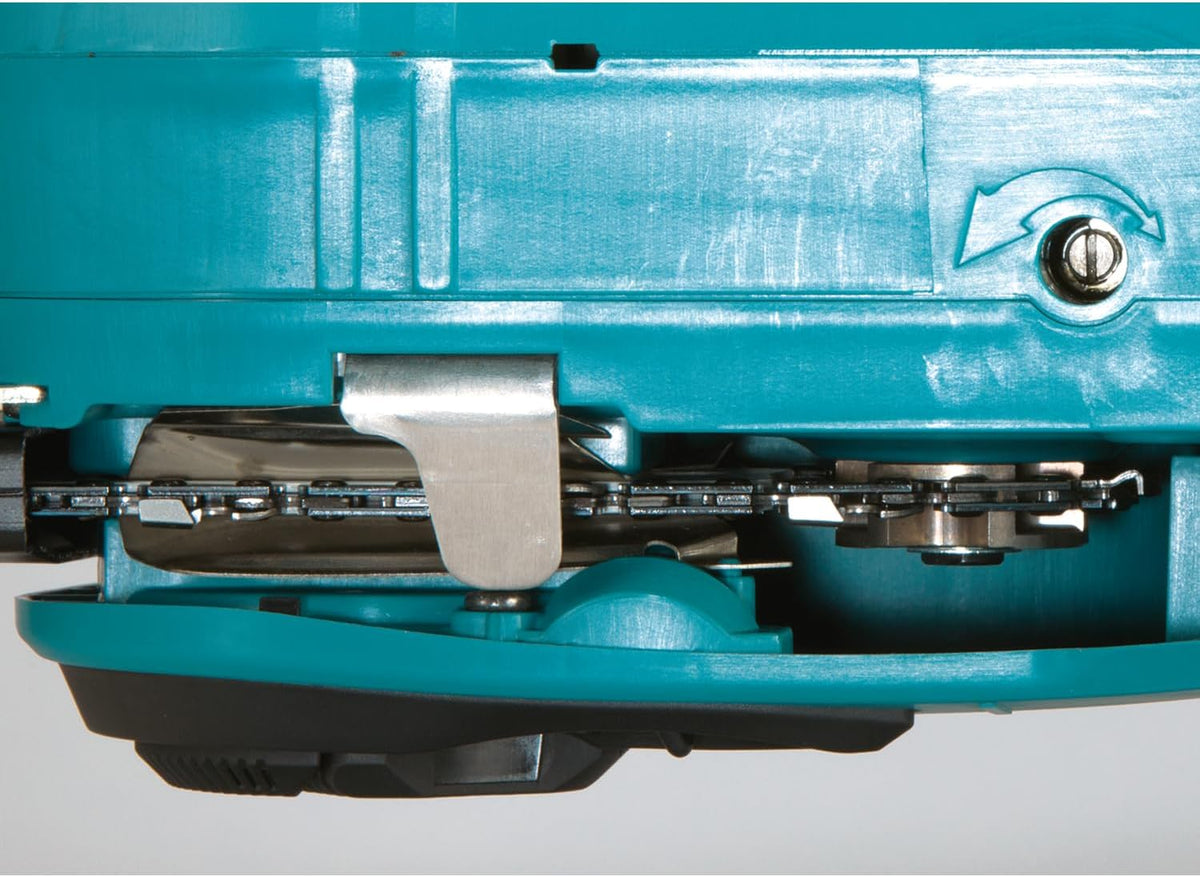 Motosierra a batería Makita DUC353, longitud de espada de 350 mm, funcionamiento a batería