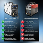 Soldadora MIG/MAG 200 ST con gas de protección, inversor IGBT, 200 A, alimentación de hilo sinérgica, FLUX, Lift TIG, MMA