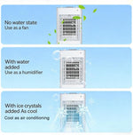 Enfriador evaporativo, climatizador portátil, 4 en 1 con 3 niveles, 6L/12L con mando a distancia, aire acondicionado portátil sin tubo de escape con refrigeración por agua, ventilador, humidificador y modo noche (12L blanco)