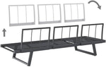 OUTLIV. Gartenloungesofa Lucca, Aluminium,Olefin, wetterfest, mit Verstellbarer Sitzfläche, 200x71x76 cm, Anthrazit