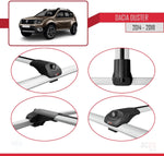 Barras de techo compatibles con Dacia Duster 2014-2018 ACE-1 Barras de techo 3 barras Gris
