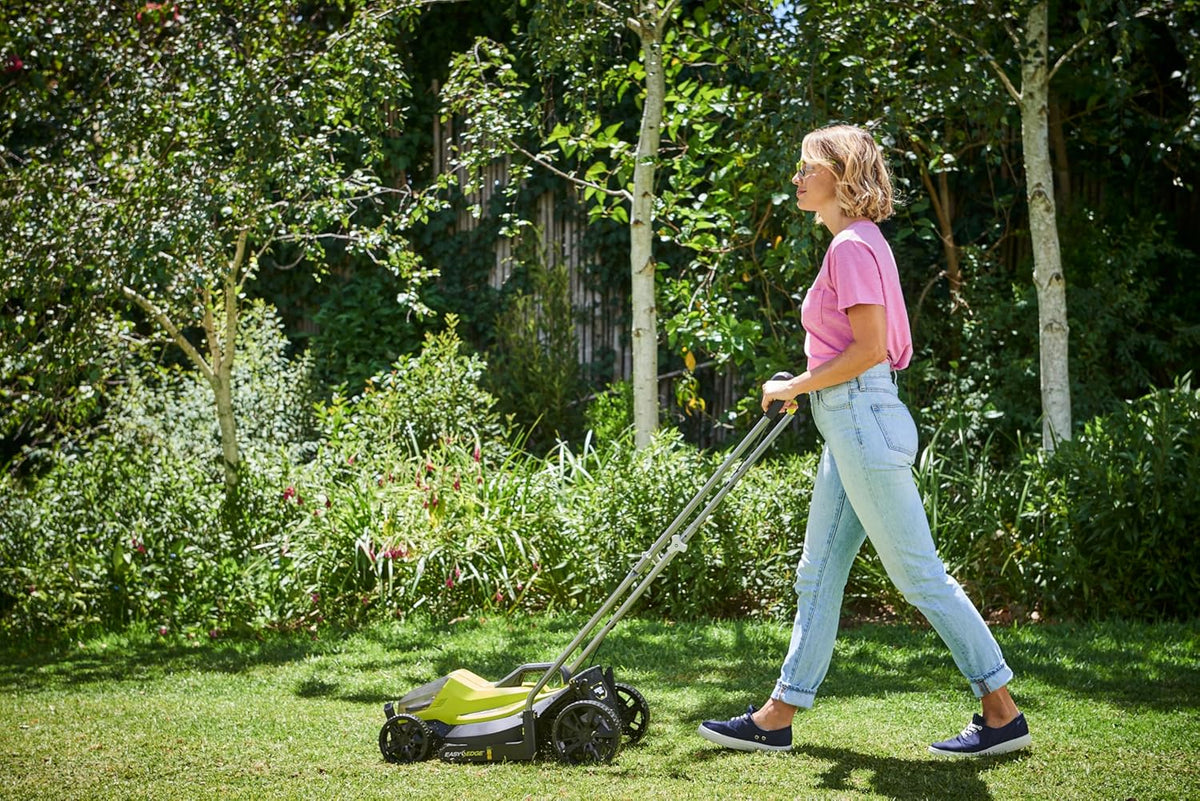 Cortacésped a batería RYOBI 18 V ONE+ RLM18X33B40, 33 cm de ancho de corte