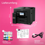 Impresora multifunción de inyección de tinta con depósito de tinta EcoTank ET-5850 DIN-A4 con Wi-Fi y fax