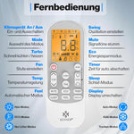 Set de aire acondicionado Split KESSER®, función WiFi/App, refrigeración A++/calefacción A+, 18000 BTU/h (5.300W) muy silencioso, refrigerante R32, mando a distancia, función de temporizador, material de montaje, antracita