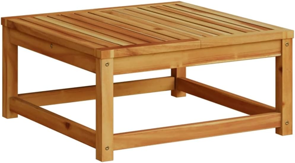 vidaXL Set de salón de jardín 6 piezas, muebles de jardín con cojines diseño de listones, conjunto de asientos para jardín y terraza, sofá modular, madera maciza de acacia