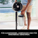 Ventilador inalámbrico para interiores y exteriores Shark FlexBreeze Pro con sistema de nebulización, alcance de enfriamiento de 20 m, 24 horas de autonomía, 5 velocidades, silencioso, control remoto