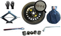 Kit de rueda de repuesto de 16" compatible con Toyota Yaris 5 tornillos (07/2020) con gato, llave, guantes y bolsa