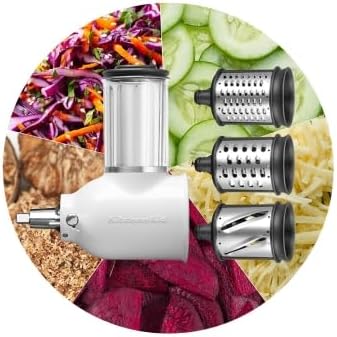 Robot de cocina KitchenAid Artisan, 4,8 litros, incluye accesorios, picadora de carne, cortador de verduras, accesorio para zumos, kit de repostería con 2 moldes y 1 bandeja para horno, mega set de invierno