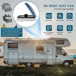 Ventilador de techo para autocaravana Brolteja, extractor de techo de 12V para RV, claraboya de extracción reversible para autocaravana, 40 * 40 cm con protección contra insectos
