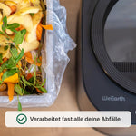 Compostador eléctrico de cocina 4L | Transforma tus residuos en abono con un clic | Compostador eléctrico WeEarth (Negro)