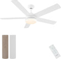 Ventilador de techo con iluminación CJOY, 152 cm, con mando a distancia, 6 velocidades, LED regulable, temporizador y modo reposo para dormitorio