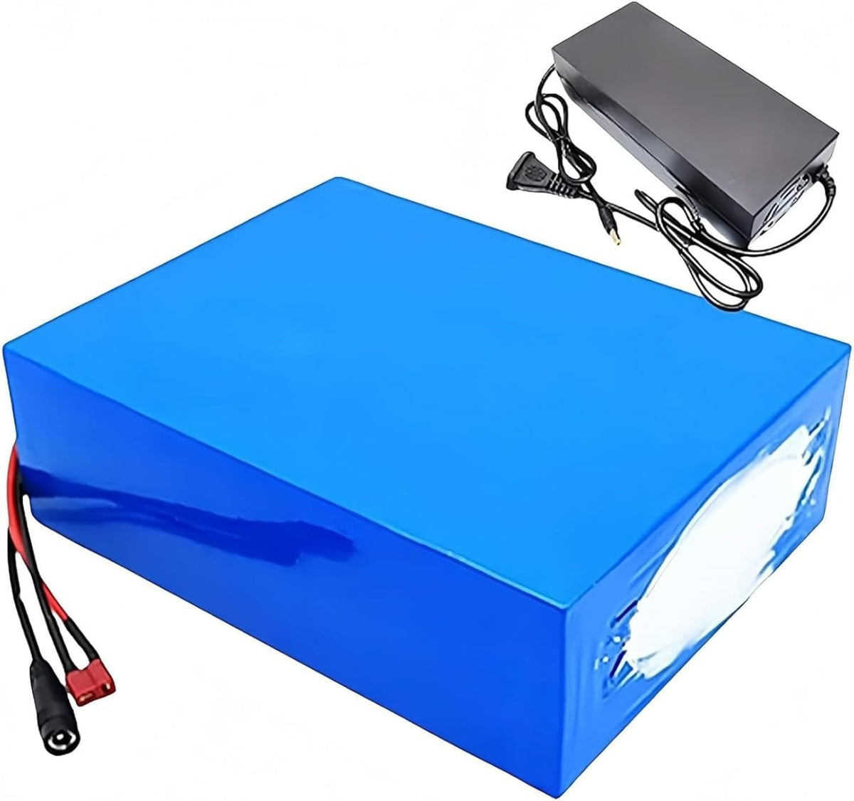 Batería de iones de litio de 72 V y 20 Ah para bicicleta eléctrica, con cargador, celdas de PVC impermeables, protección BMS integrada para motor de 200-1600 W.