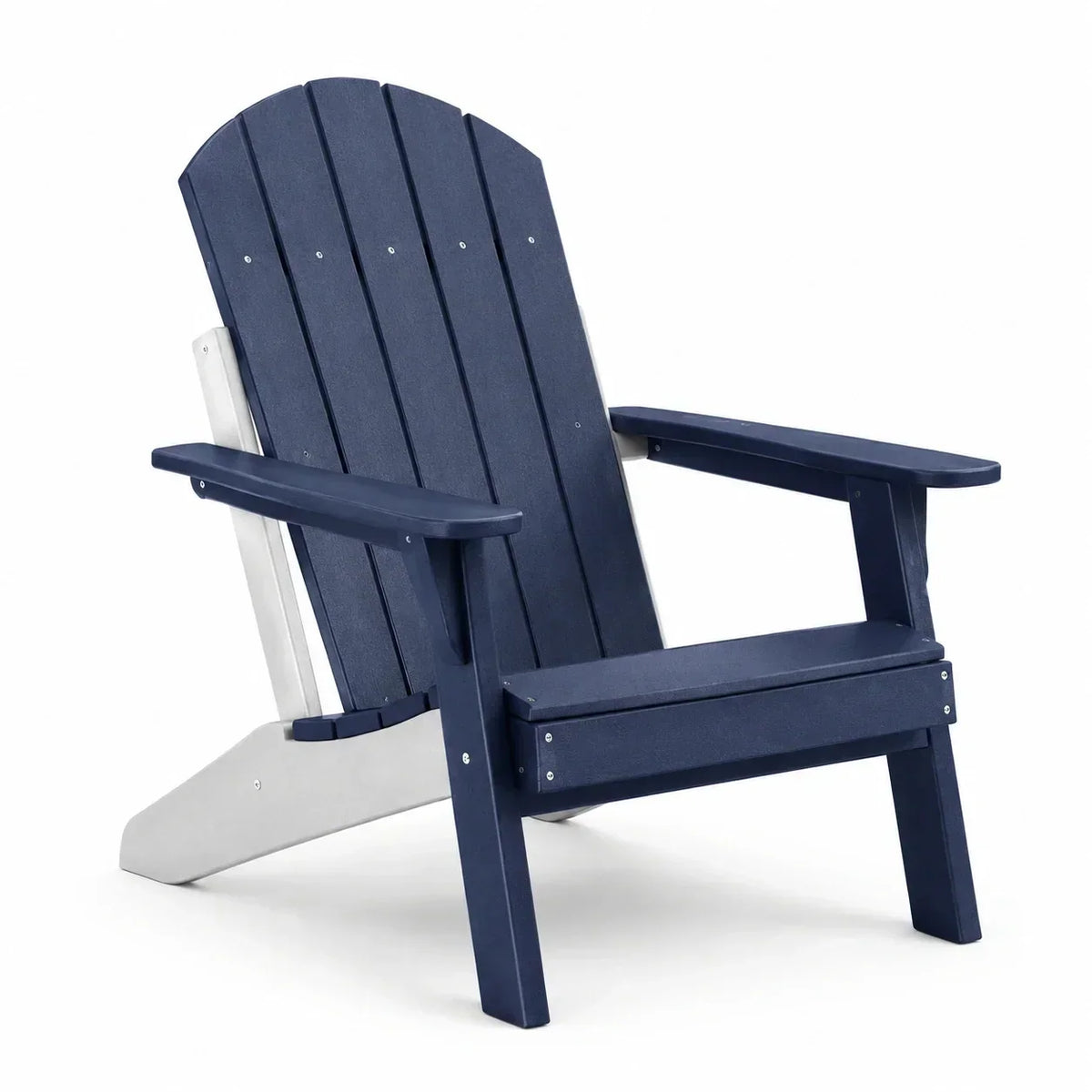 Silla Adirondack de polietileno azul oscuro 88cm x 76cm x 89cm