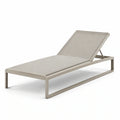 Tumbona de jardín de aluminio y textileno beige, ajustable