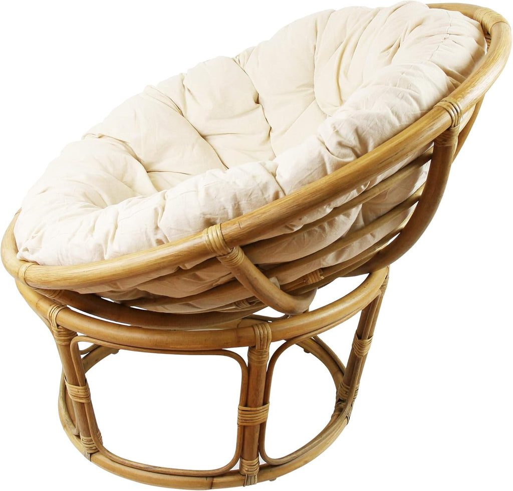 FRANK FLECHTWAREN Sillón relax Papasan, 3 pzas.