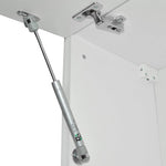 Cocina esquinera Vicco Rick, Sonoma, 167 cm, encimera efecto mármol con tiras LED