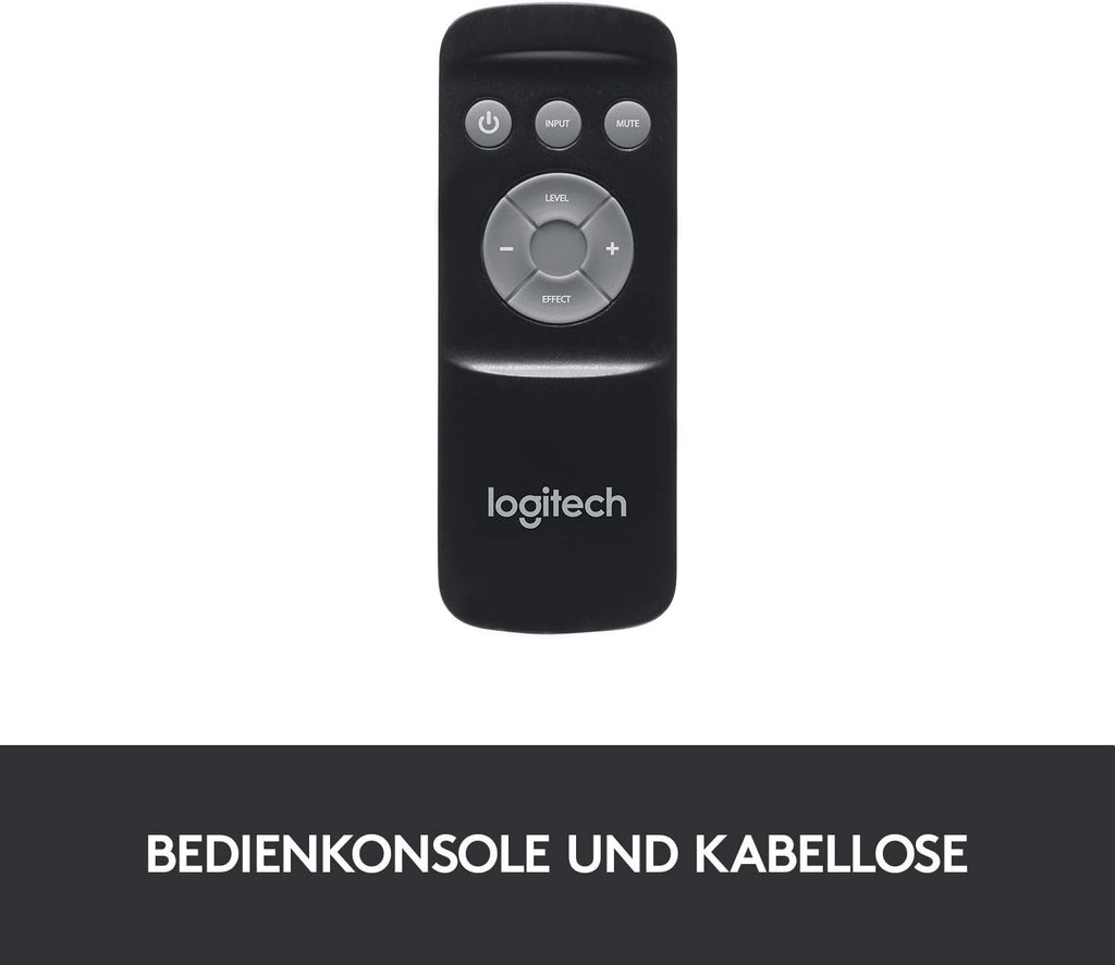 Logitech Z906 5.1 Sound System, Lautsprecher mit 1000 Watt Surround Sound, THX, Mehrere Audio-Eingänge, Fernbedienung, EU Stecker, PC/PS4/Xbox/Stereo-Anlage/TV/Smartphone/Tablet - Schwarz