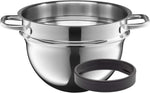 Juego de ollas Silit Compact, 4 piezas, apto para inducción, set de ollas con tapa de cristal, cerámica funcional Silargan, ollas para inducción sin níquel, color petróleo