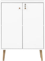 Armario archivador Schildmeyer Jonte, blanco, 65,2 x 39 x 85,5 cm