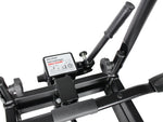 Portabicicletas Bullwing SR3+ para 3 bicicletas para enganche de remolque, abatible (cierre especial, protección antirrobo con candado, 3 soportes de cuadro no bloqueables, soporte de pared)