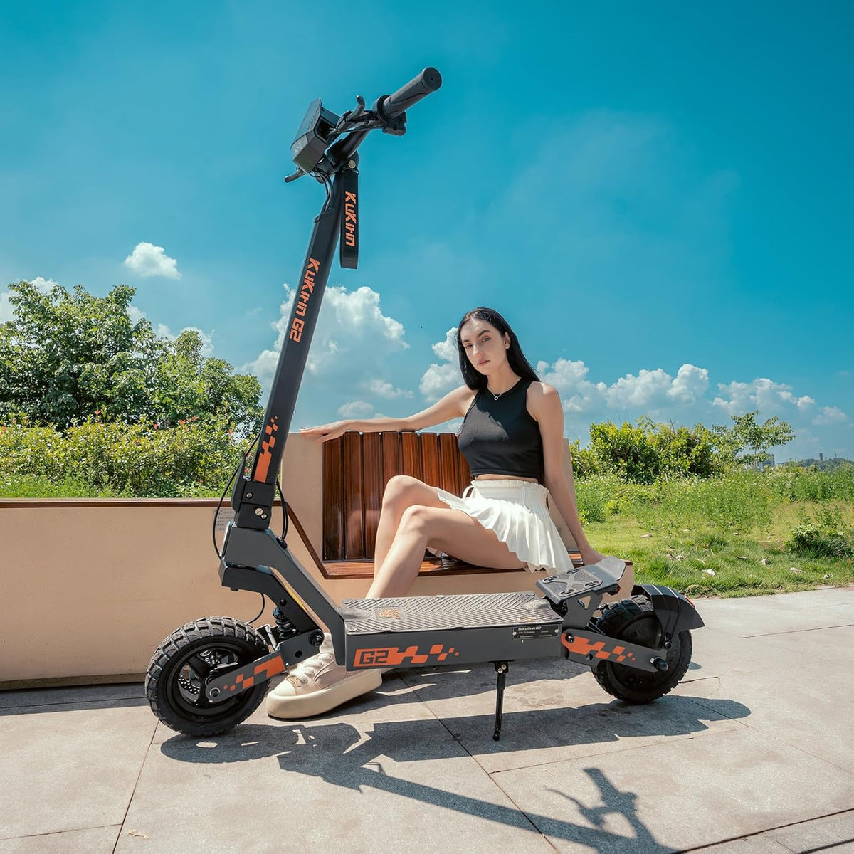 Patinete eléctrico Kukirin G2, autonomía de 55 km, scooter eléctrico, 10"