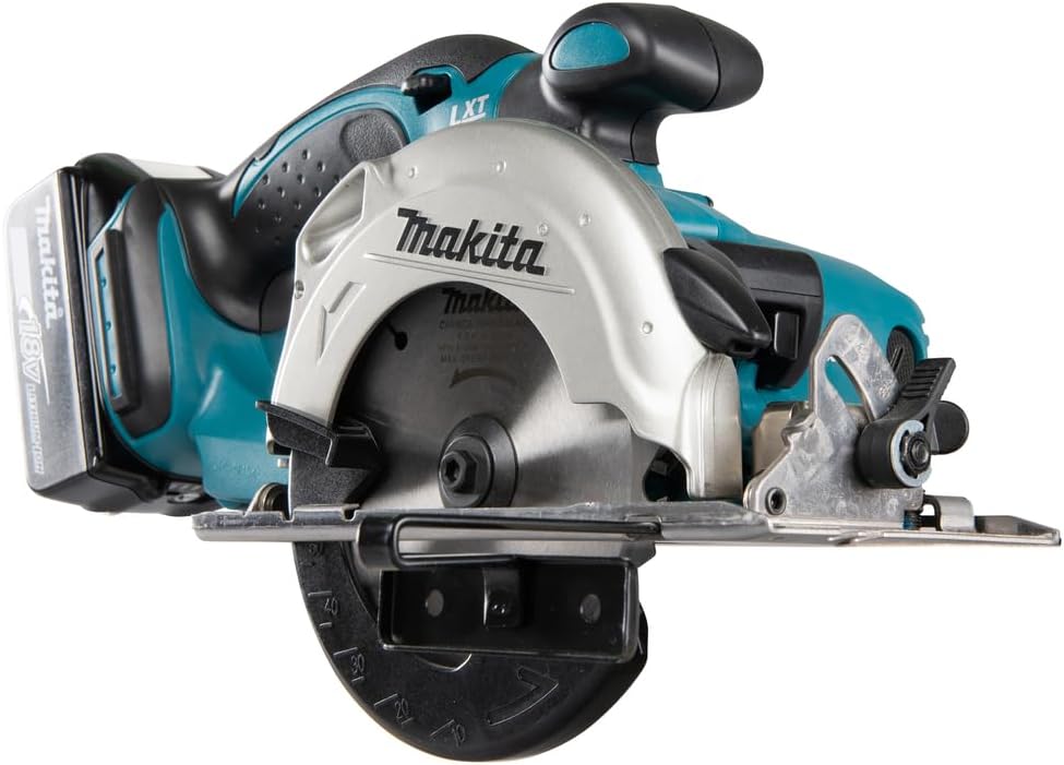 Sierra circular inalámbrica Makita 51 mm, (18 V/5  Ah, 2 baterías y cargador en Makpac), DSS501RTJ, negro, azul