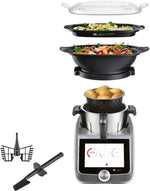 SILVER CREST® Robot de cocina Monsieur Cuisine Smart SKMS 1200 B1 Color: Titanio