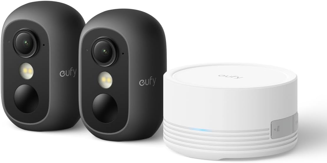 eufy Security Anker eufyCam C35 2-Kamera-Set, Überwachungskamera Außen