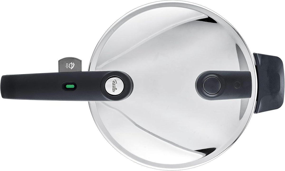 Olla a presión Fissler Vitaquick (3,5 L, Ø 22 cm) de acero inoxidable, 2 niveles de cocción, fabricada en Alemania - Inducción
