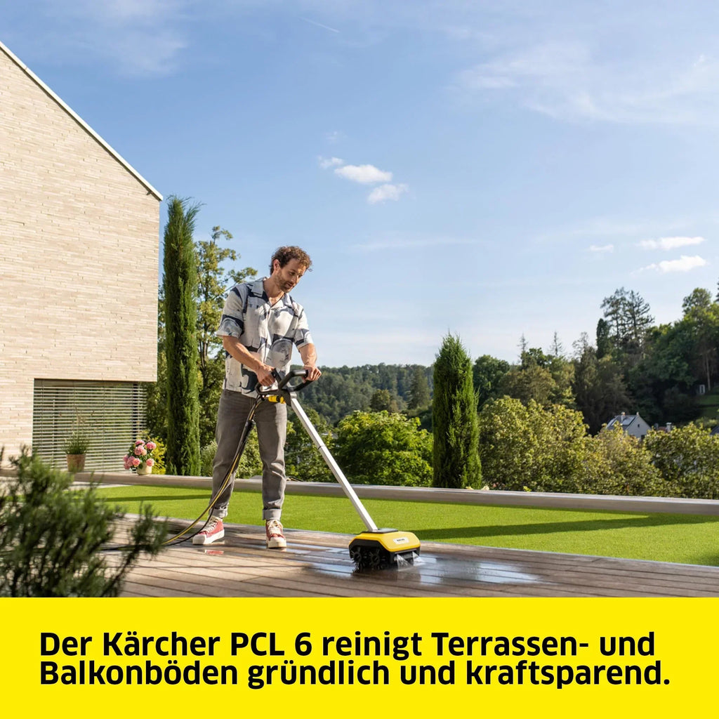 Limpiador de terrazas KÄRCHER PCL 6 Presión 10 bar Agua 180 l/h Ancho 300 mm Velocidad 600 800 rpm Madera Compuesto de plástico