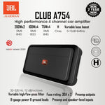 Amplificador de 4 canales JBL Club A754 (4 x 75 W)