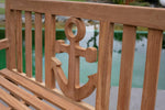 Banco de jardín de madera de teca Anker de 120 cm de bene living