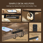 FLEXISPOT Base de mesa ajustable en altura E1 Pro motor dual, gestión de cables, pantalla LED de altura, 4 memorias, oficina, hogar.