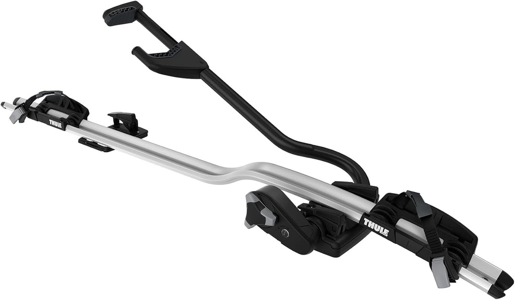 Thule ProRide, portabicicletas de techo vertical para un montaje rápido y cómodo, para bicicletas de hasta 20 kg, 598001, plata