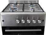 Cocina a gas Gasline SHGG6060FGIX de acero inoxidable de 60 cm con horno a gas, termostato y convección