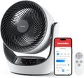 SwitchBot USB Tischventilator, leistungsstarker 24 dB leiser Batterie-Umluftventilator, Kompatibel mit Alexa/Google/Siri (Hub erforderlich), 4 Modi, 9-Std-Timer, Energieeffizienter Umluftventilator