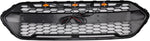 Artudatech Rejilla de parachoques delantero negro brillante compatible con Ford Transit Custom Trail 2018-2023 3LED