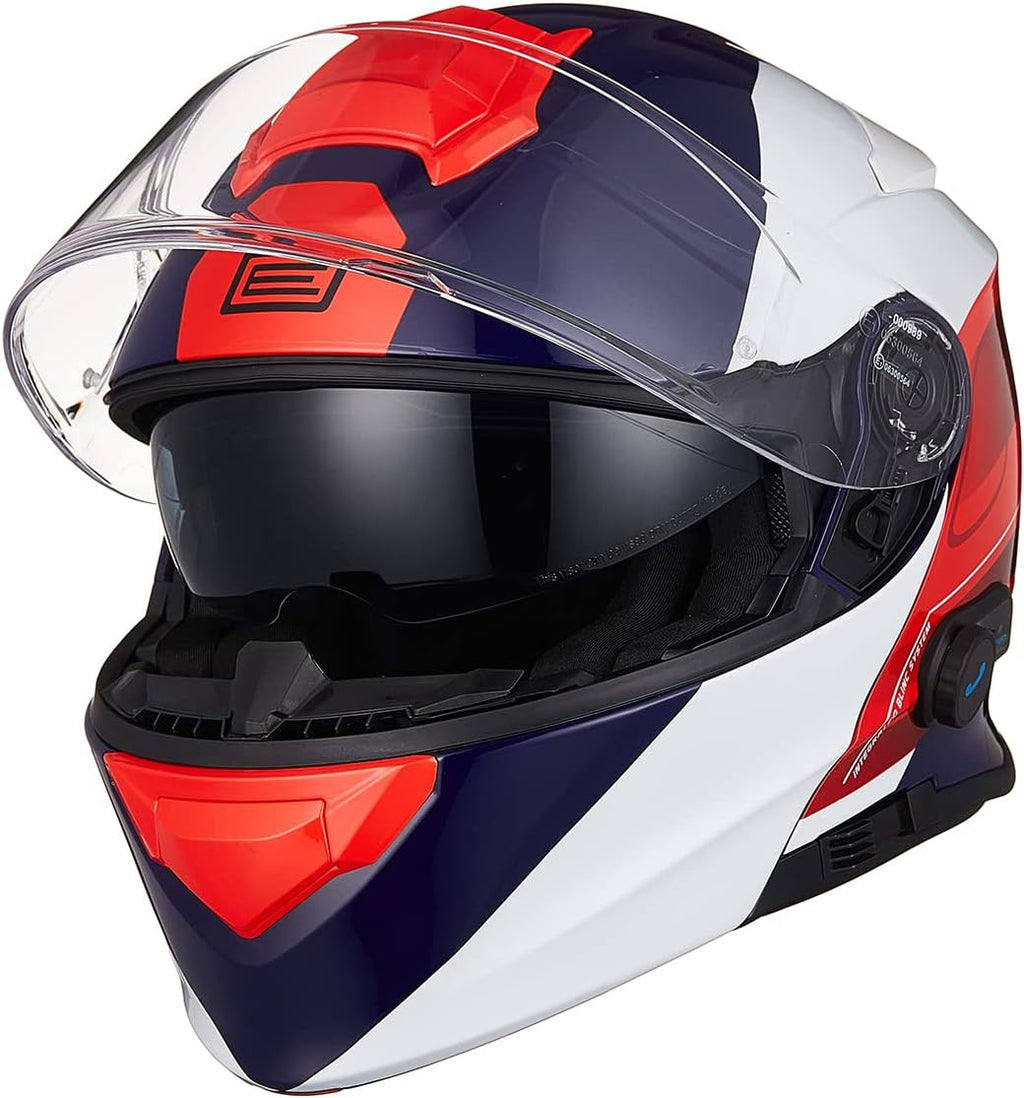 Casco de moto Bluetooth ORIGINE, casco modular integral con doble visera, homologado ECE 22-06