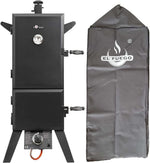 Barbacoa de gas El Fuego® "Portland XL" | incl. funda protectora | incl. manguera de gas y regulador de presión | incl. recipiente de agua y caja de ahumado | Ahumador | Smoker | AY 3172