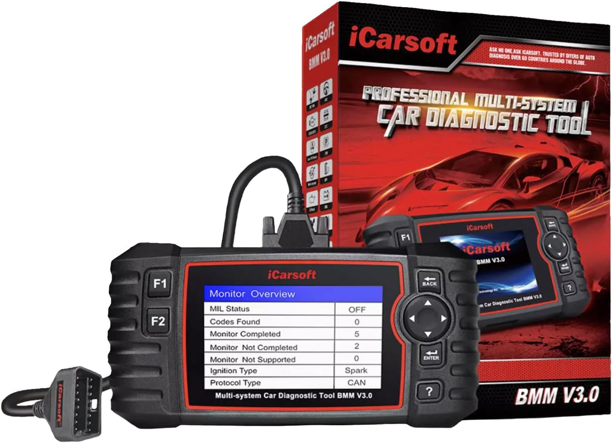 iCarsoft BMM V3.0 - Escáner de diagnóstico profesional para BMW y Mini - Herramienta de diagnóstico profesional