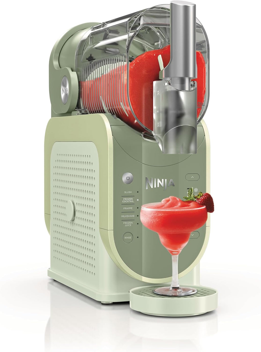 Máquina Ninja SLUSHi para granizados, cócteles helados, frappés, batidos y zumos congelados, sin hielo ni preparación previa, tecnología WhisperChill, capacidad de 1,9 L, Verde, FS301EUTG