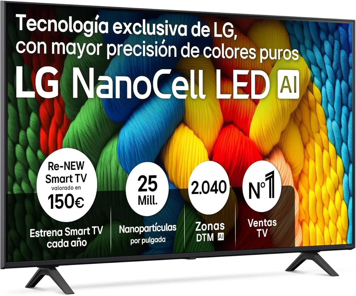 LG 43UA73006LA - TV 43", UHD 4K, WebOS 25, IA Ultimate, HDR10 Pro, Super Escalado, Dolby Digital Plus, Google Assistant, Negro