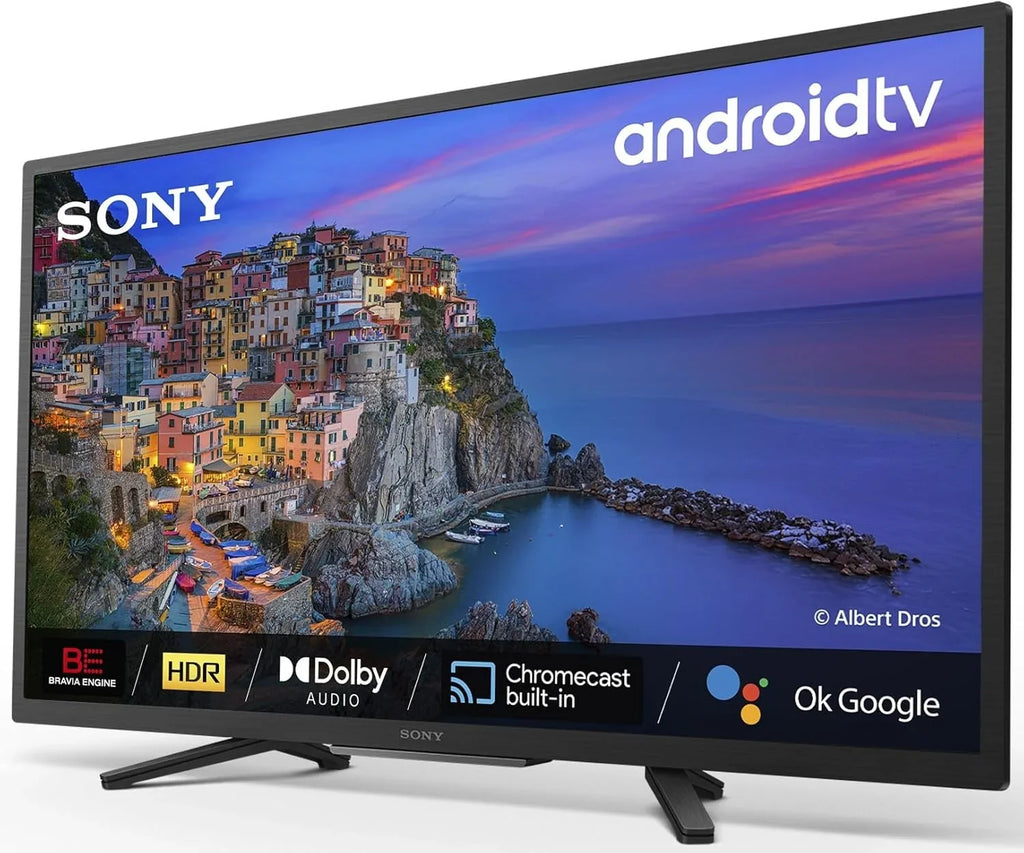 BRAVIA KD32W804 - Smart TV 32 Pulgadas HD Ready (Alto Rango Dinámico HDR, Android TV) Negro, Modelo 2022