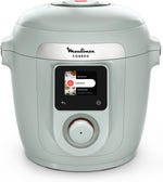 Moulinex Cookeo Wifi 10 en 1, multicocina inteligente de alta presión, 10 modos de cocción, rápida, sin supervisión, guía de cocción paso a paso, 6 L, CE96G310