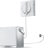Robot limpiacristales ECOVACS WINBOT W2 PRO Omni con estación multifunción 6 en 1, carga durante el funcionamiento, cabezal de pulverización de 3 boquillas, protección de 12 niveles, planificación de rutas Win-SLAM 4.0, blanco