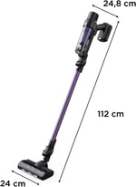 Aspiradora escoba sin cable Rowenta X-Pert 7.60, ultraligera, potente 140 W, versátil, autonomía de 45 min, eficaz en todo tipo de suelos, RH6A31WO, violeta