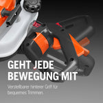 Cortasetos de gasolina Husqvarna 122HD60: motor de 21,7 cm³, cuchilla de doble acción de 59 cm, reducción de vibraciones LowVib®, tecnología Smart Start®, empuñadura trasera ajustable