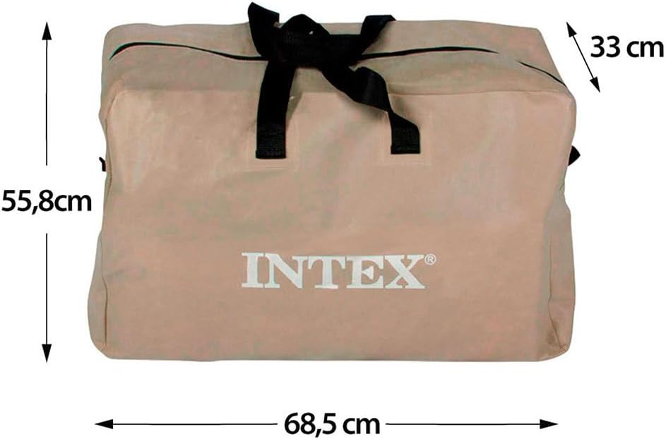 Intex Excursion 4 Set Schlauchboot - 315 x 165 x 43 cm - 3-teilig - Grau / Blau