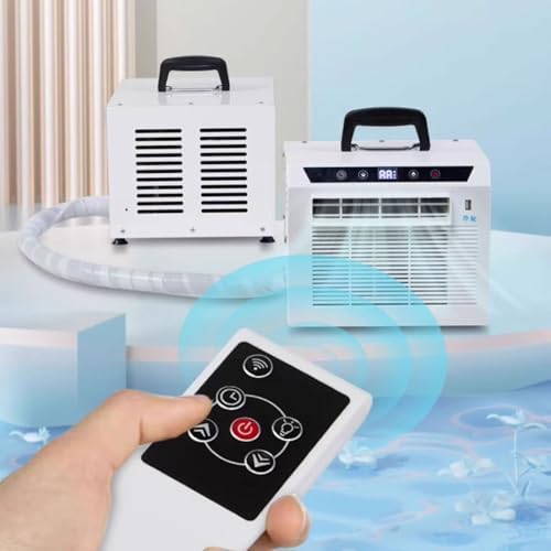 Tragbare Split-Klimaanlage 3000 BTU, Touchpanel & Fernbedienung, 24H Timer für Home Office Camping, Keine Montage erforderlich