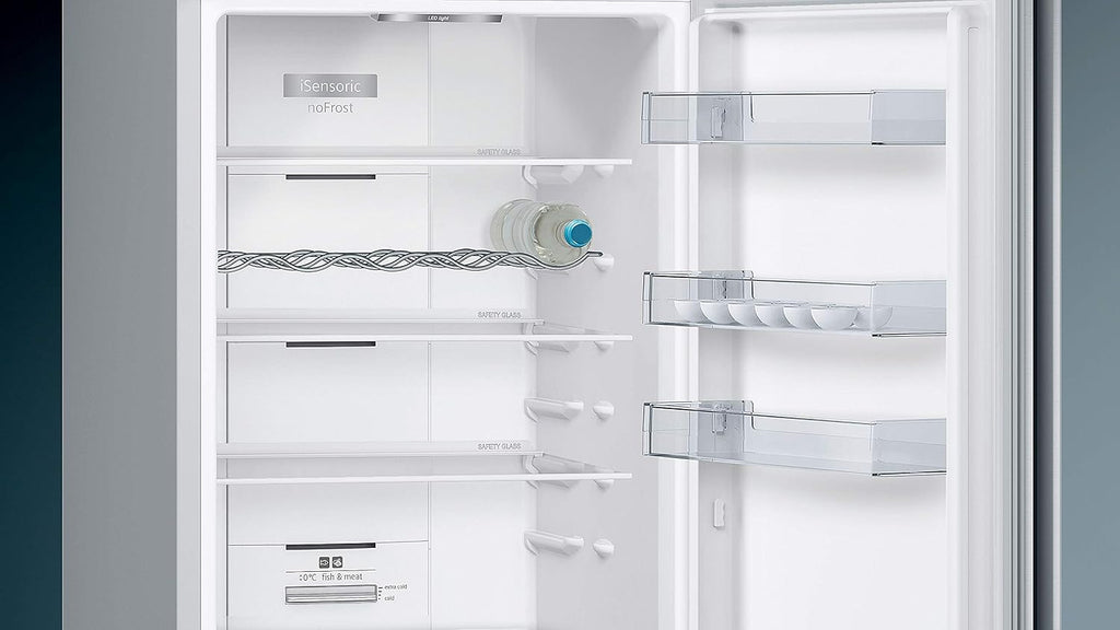 Siemens KG39NXIDR iQ300 Freistehende Kühl-Gefrier-Kombination mit Gefrierbereich, 191 kWh pro Jahr, 368 L, hyperFresh Frischesystem, noFrost, freshSense, bottleRack